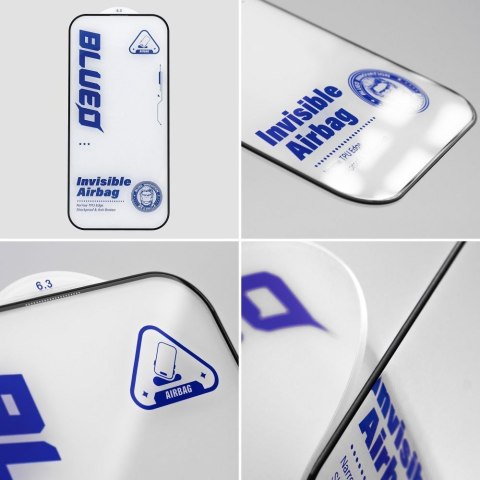 Szkło Hartowane 5D Mr. Monkey Glass - Apple iPhone 16 Pro Max czarny (3D Invisible Airbag Anti-broken)