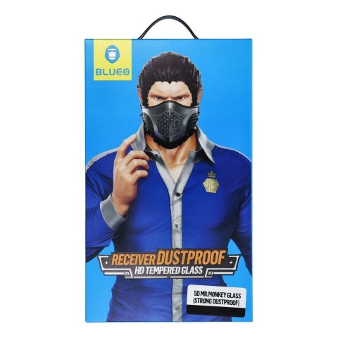 Szkło Hartowane 5D Mr. Monkey Glass - Apple iPhone 16 Pro Max czarny (Large Arc Edge Strong Dustproof)