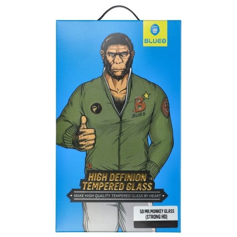 Szkło Hartowane 5D Mr. Monkey Glass - Apple iPhone XR czarny (Anti-Static Strong HD)