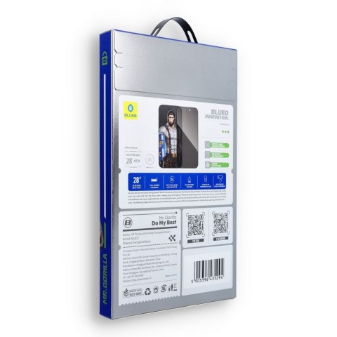 Szkło Hartowane 5D Mr. Monkey Glass - do Samsung Galaxy S26 Plus czarny (Strong Privacy - działający czytnik)