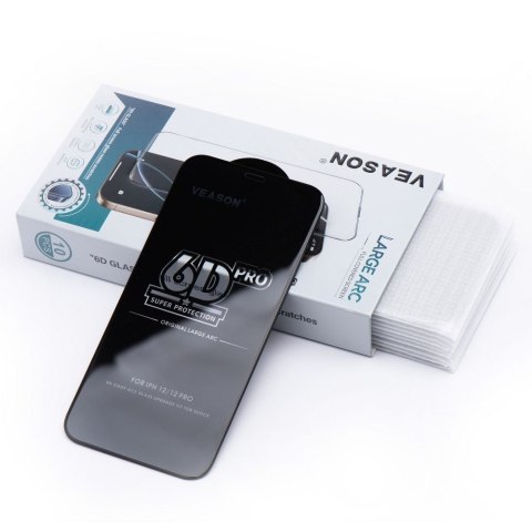 Szkło Hartowane 6D Pro Veason Glass (SET 10in1) - do Iphone XR / 11 czarny