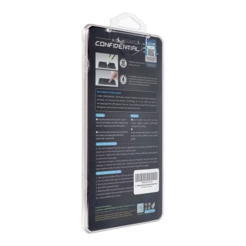Szkło hartowane X-ONE Full Cover Extra Strong Privacy - do iPhone 15 Pro (full glue) czarny