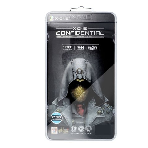 Szkło hartowane X-ONE Full Cover Extra Strong Privacy - do iPhone 15/16 (full glue) czarny