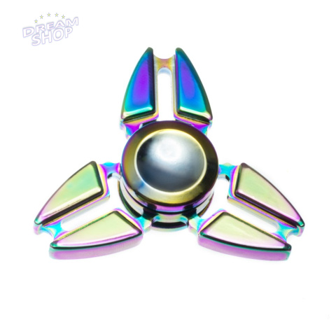 FIDGET SPINNER METALOWY TĘCZOWY WZÓR 2 + BOX FIDGET SPINNER METALOWY TĘCZOWY WZÓR 2 + BOX