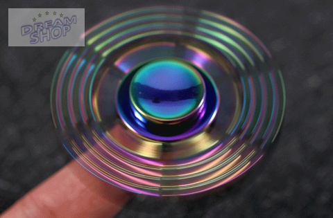 FIDGET SPINNER METALOWY TĘCZOWY WZÓR 2 + BOX FIDGET SPINNER METALOWY TĘCZOWY WZÓR 2 + BOX