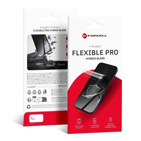 Szkło hybrydowe do iPhone 13 PRO MAX / 14 PLUS Forcell Flexible 5D czarne