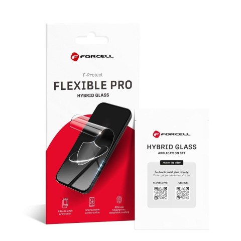 Szkło hybrydowe do iPhone 13 PRO MAX / 14 PLUS Forcell Flexible 5D czarne