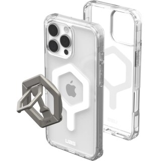 UAG Urban Armor Gear futerał PLYO kompatybilny z MagSafe oraz Magnetic Ring Stand do IPHONE 16 Pro Max ice-white / titanium