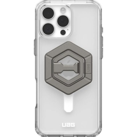 UAG Urban Armor Gear futerał PLYO kompatybilny z MagSafe oraz Magnetic Ring Stand do IPHONE 16 Pro Max ice-white / titanium
