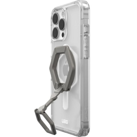 UAG Urban Armor Gear futerał PLYO kompatybilny z MagSafe oraz Magnetic Ring Stand do IPHONE 16 Pro Max ice-white / titanium