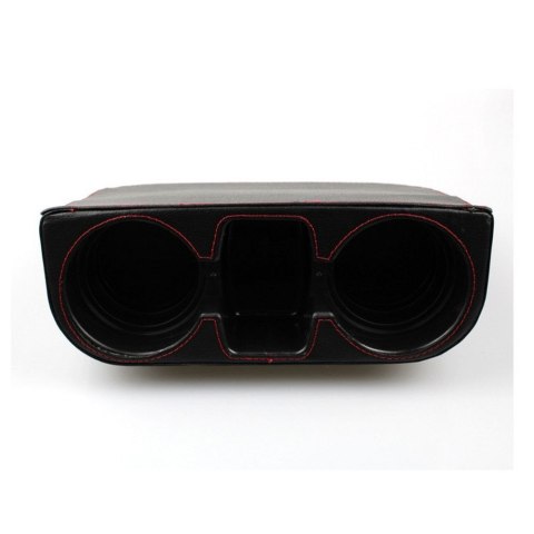 Uchwyt na kubki między fotele czarny