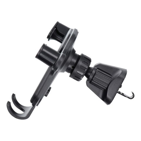 Uchwyt na telefon do samochodu grawitacyjny Blue Star Triangular do kratki czarny