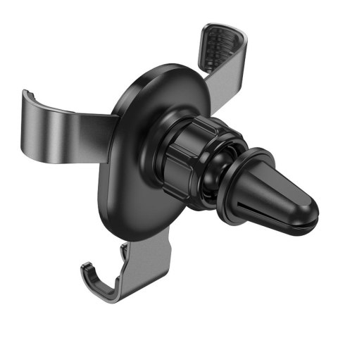 Uchwyt na telefon do samochodu grawitacyjny Hoco do kratki CA56 PLUS metal srebrny