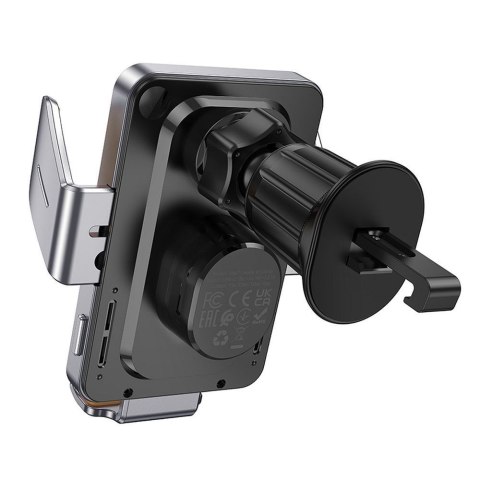 Uchwyt na telefon do samochodu indukcyjny Hoco 15 W do kratki HW7 szary
