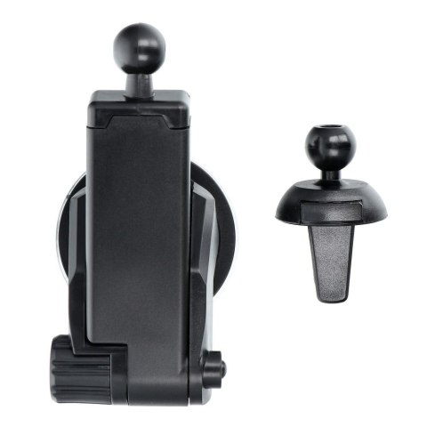 Uchwyt na telefon do samochodu indukcyjny automatyczny Forcell F-Grip HS1 Qi 15W do szyby / kratki czarny