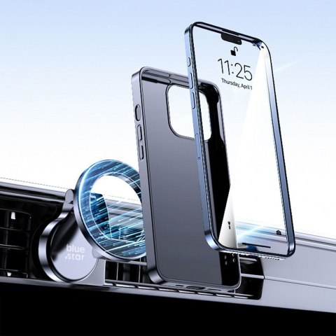 Uchwyt na telefon do samochodu magnetyczny Blue Star Easy View kompatybilny z MagSafe czarny