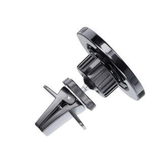 Uchwyt na telefon do samochodu magnetyczny zgodny z MagSafe Blue Star Clamp do kratki czarny