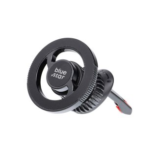 Uchwyt na telefon do samochodu magnetyczny zgodny z MagSafe Blue Star Smart Lock X1 do kratki czarny