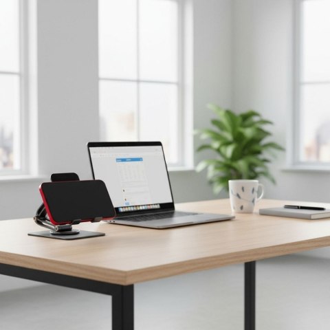 Uchwyt na telefon / tablet biurkowy składany Forcell F-Grip Fold Stand 2 360 szary