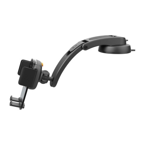 Uchwyt na telefon komórkowy do samochodu BLUE STAR Long Neck Crystal do deski / szyby czarny