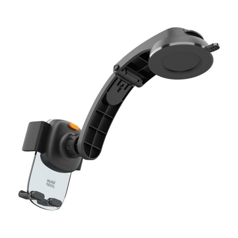 Uchwyt na telefon komórkowy do samochodu BLUE STAR Long Neck Crystal do deski / szyby czarny