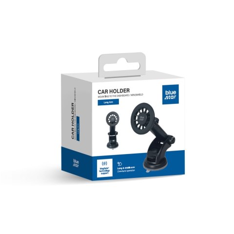 Uchwyt samochodowy do szyby BLUE STAR Long Arm (18- 23cm) kompatybilny z MagSafe czarny