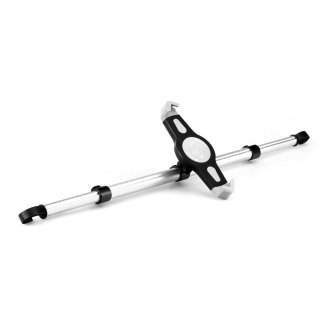 Uchwyt samochodowy na dwa zagłówki (tablet 7"-11") srebrny