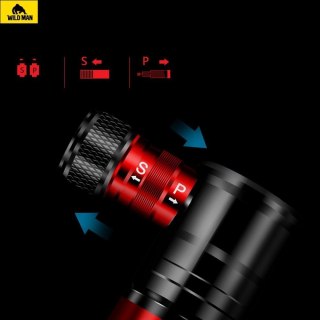 WILDMAN ręczna pompka rowerowa GK8 czarna