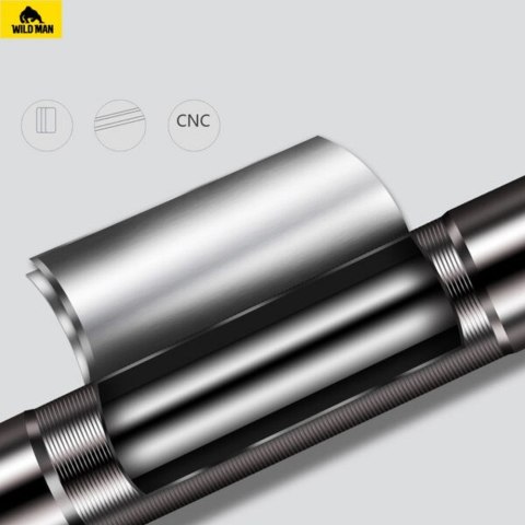 WILDMAN ręczna pompka rowerowa GK8 czarna