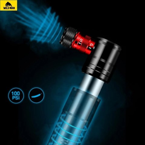 WILDMAN ręczna pompka rowerowa GK8 czarna