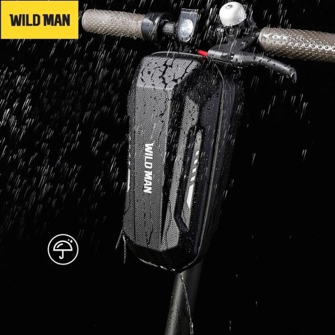 WILDMAN sakwa na kierownicę do hulajnogi wodoodporna 2L GD9 czarna