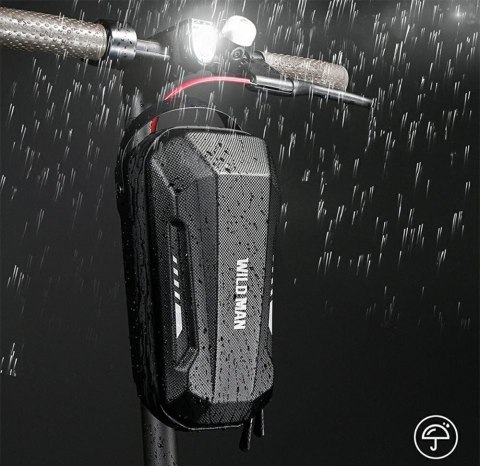 WILDMAN sakwa na kierownicę do hulajnogi wodoodporna 2L GD9X czarna