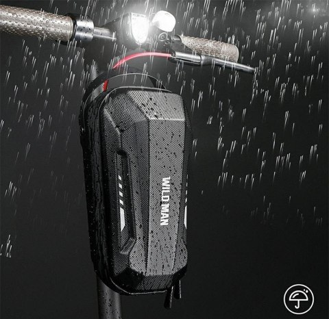 WILDMAN sakwa na kierownicę do hulajnogi wodoodporna 3L GD9X Plus czarna