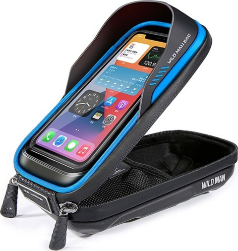 WILDMAN sakwa rowerowa na kierownicę na zamek 0,5L (4" - 7") ES16 czarna