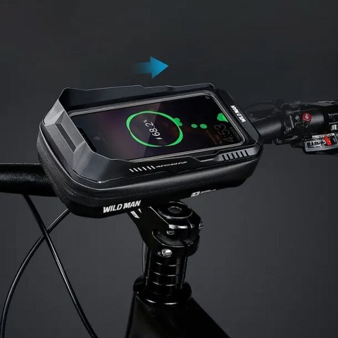 WILDMAN sakwa rowerowa na kierownicę na zamek 0,6L (4" - 7") XT3 czarna