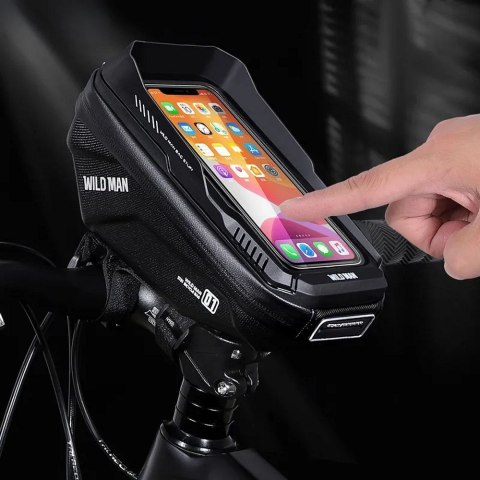 WILDMAN sakwa rowerowa na kierownicę na zamek 1L (4" - 7") XT1 czarna