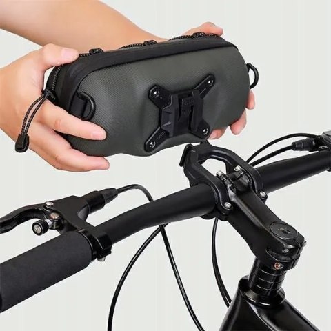 WILDMAN sakwa rowerowa na kierownicę na zamek 2L GD7X zielona