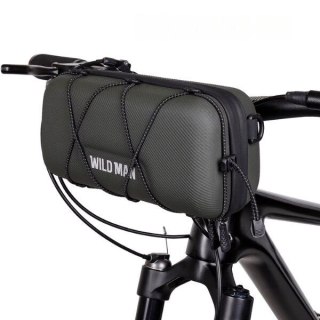 WILDMAN sakwa rowerowa na kierownicę na zamek 2L GD8 zielona