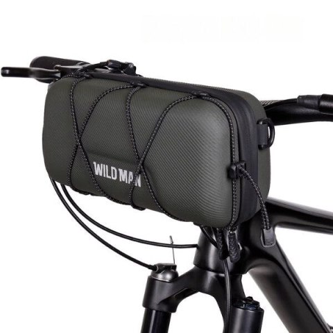WILDMAN sakwa rowerowa na kierownicę na zamek 2L GD8 zielona