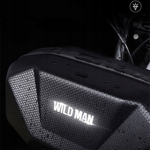 WILDMAN sakwa rowerowa na kierownicę na zamek 3,5L X9 czarna