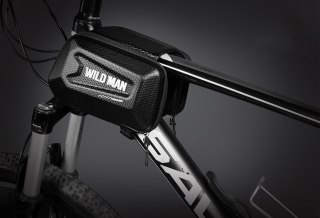 WILDMAN sakwa rowerowa na ramę na zamek 1,2L (4"-7") E6S czarna