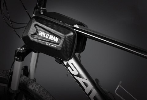 WILDMAN sakwa rowerowa na ramę na zamek 1,2L (4"-7") E6S czarna