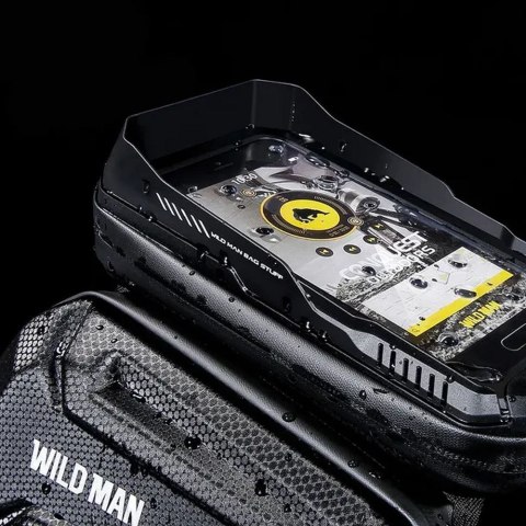 WILDMAN sakwa rowerowa na ramę na zamek 1,2L (4" - 7") XT6 czarna