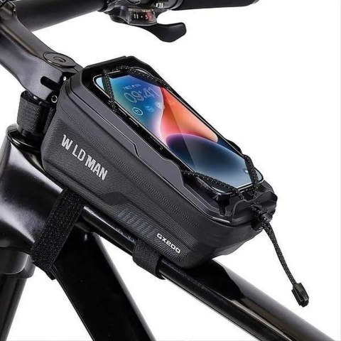 WILDMAN sakwa rowerowa na ramę na zamek 1L (4" - 7") GX200 zielona