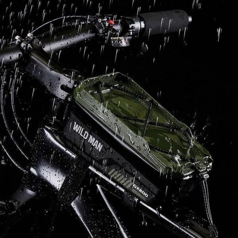 WILDMAN sakwa rowerowa na ramę na zamek 1L (4" - 7") GX200 zielona