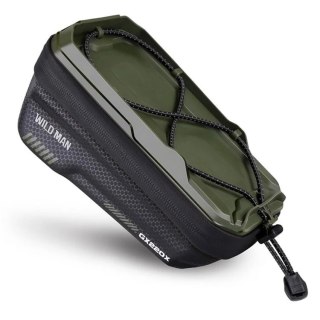 WILDMAN sakwa rowerowa na ramę na zamek 1L (4" - 7") GX220X zielona