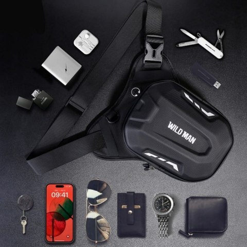 WILDMAN sakwa rowerowa na ramę na zamek 1L (4" - 7") M20 zielona