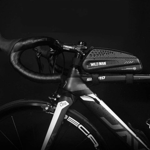 WILDMAN sakwa rowerowa na ramę na zamek 1L EX czarna