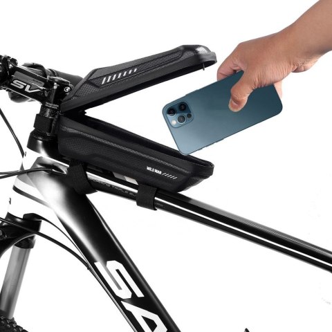 WILDMAN sakwa rowerowa na ramę na zamek 1L ES5 czarna