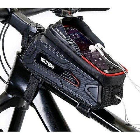 WILDMAN sakwa rowerowa na ramę na zamek 2L (4" - 7") M30 czarna